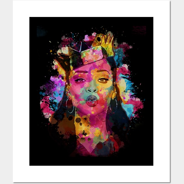 Rihanna - Watercolor Illustration Wall Art by Punyaomyule